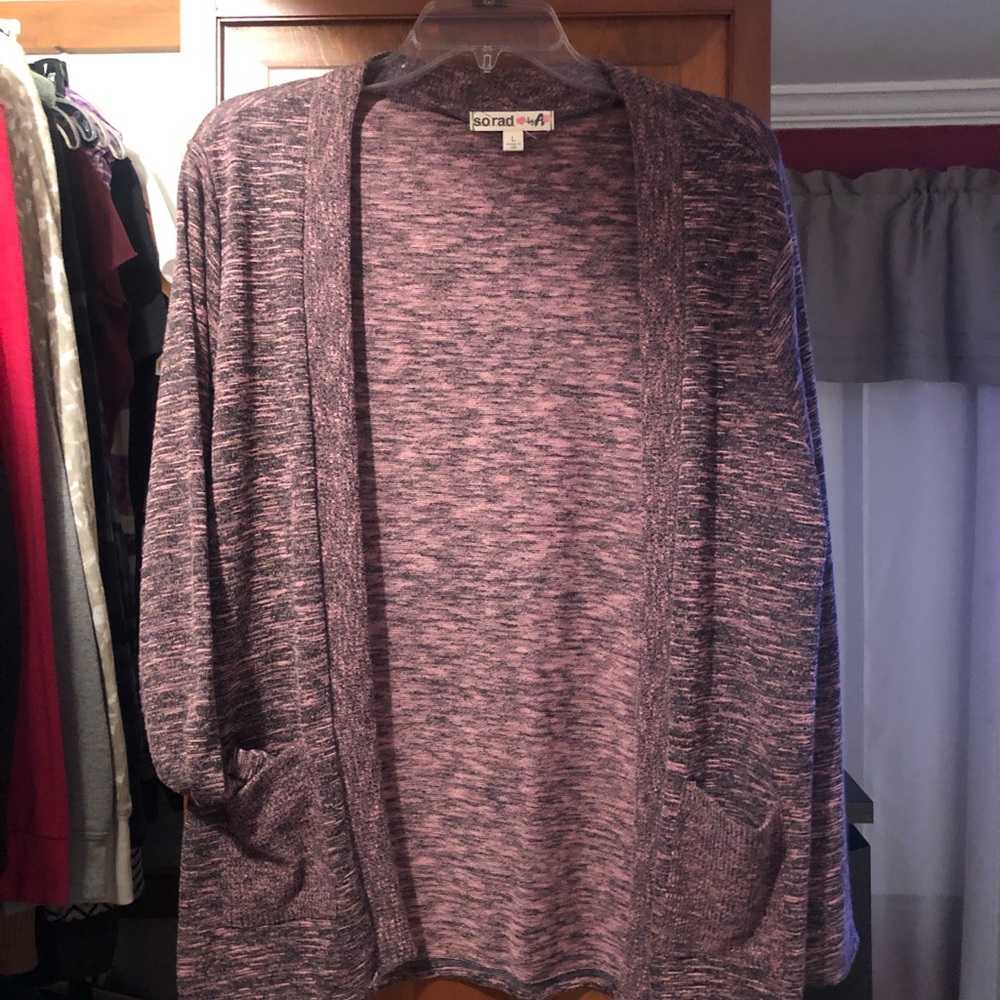 So.Rad cardigan open front size L juniors